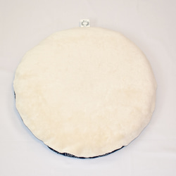 猫のための丸お座布　NO.1　菊　受注生産 2枚目の画像