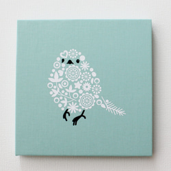 シマエナガ M-748【10色】/白 ファブリックパネル タペストリー