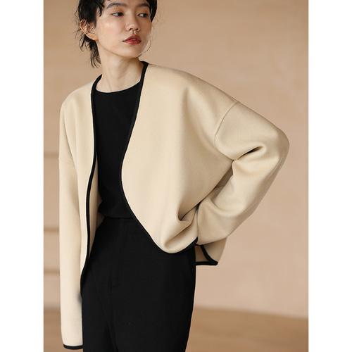 [美品]　ebure ウールジャケット　ベージュ ライトドライウール ジャケット 9910400239＊ | ebure