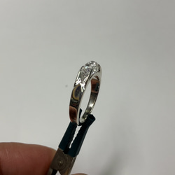 ハーキマーダイヤモンドリング　11号サイズ 2枚目の画像