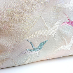 絹の帯から2wayバッグ　舞鶴文様　帯リメイク200 14枚目の画像