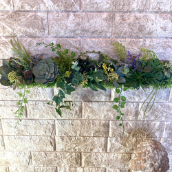 光触媒　人工観葉植物　ウォールグリーン　フェイクグリーン　壁掛け野花504 2枚目の画像