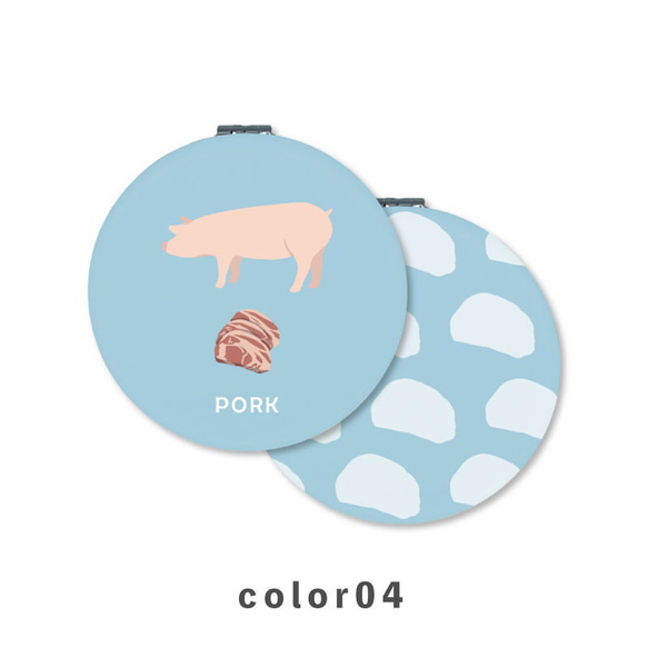肉品系列動物豬肉豬豬肉緊湊鏡折疊放大鏡薄NLFT-MRR07-00t 第5張的照片