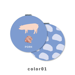 肉品系列動物豬肉豬豬肉緊湊鏡折疊放大鏡薄NLFT-MRR07-00t 第2張的照片