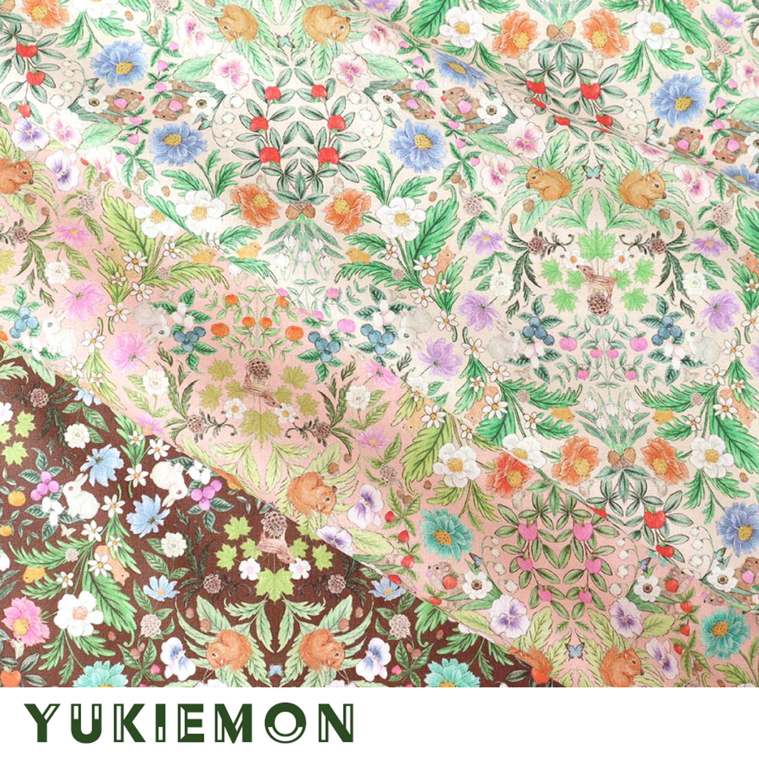 オーダー専用生地 yukiemon ☆C （数量5から】 生地 『綿麻