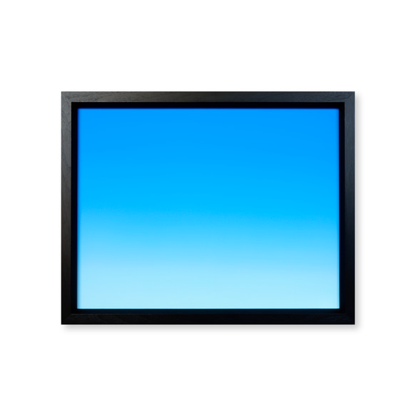 【帶框】現代藝術藍藍天室內藝術 第1張的照片