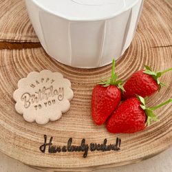 手のひらサイズ✨ホワイトカラーのクレイケーキ♡ 6枚目の画像