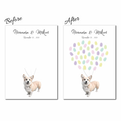 オーダーメイド「オリジナルペット」ウェディングツリー　結婚証明書　イラスト風加工　説明書付き　スタンプ同時購入可 5枚目の画像