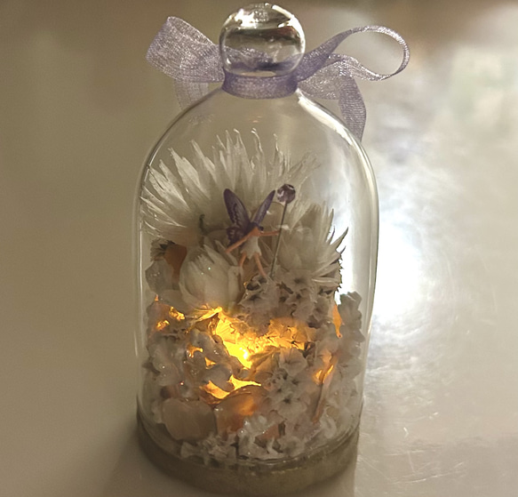 ヤマブドウの妖精LEDライト（その1） 妖精標本商会　小瓶の妖精　妖精アクセサリー　置き物　LEDライト  フェアリー 14枚目の画像