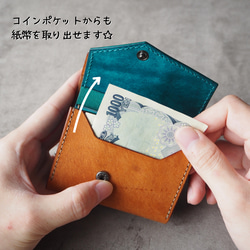 【受注生産品】２-way コンパクトウォレット【カスタムオーダー】【マルゴー】 5枚目の画像