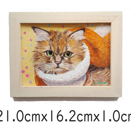 楽天市場】ネコ（油彩画｜絵画）：アート・美術品・骨董品・民芸