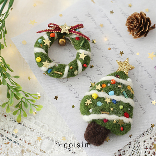 ヴィンテージ ブローチ ＊ クリスマス クリスマスブローチ アクセサリー プレゼント INS風 デザイン