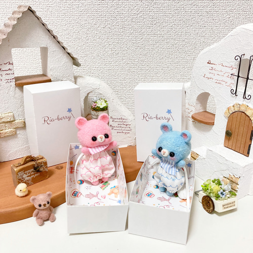 ミルキー仔鼠 ピンクリボン 海外作家様 ハンドメイド ぬいぐるみ ねずみ