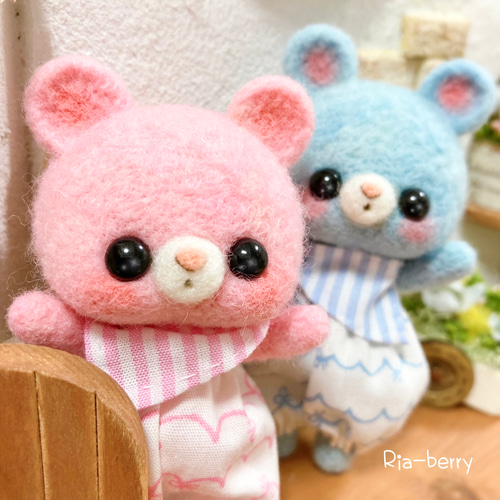 ピンクねずみのレニーちゃん 羊毛フェルト Ria-berry 通販 17035134