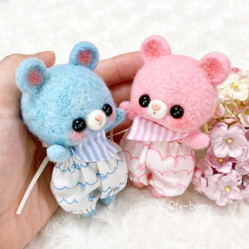 ピンクねずみのレニーちゃん 羊毛フェルト Ria-berry 通販 17035134