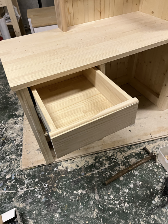 パソコンスペース有り　レジカウンター　受付カウンター　エバーグリーン 