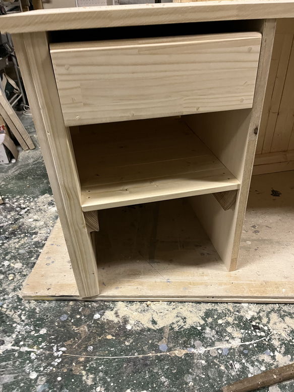 パソコンスペース有り　レジカウンター　受付カウンター　エバーグリーン 