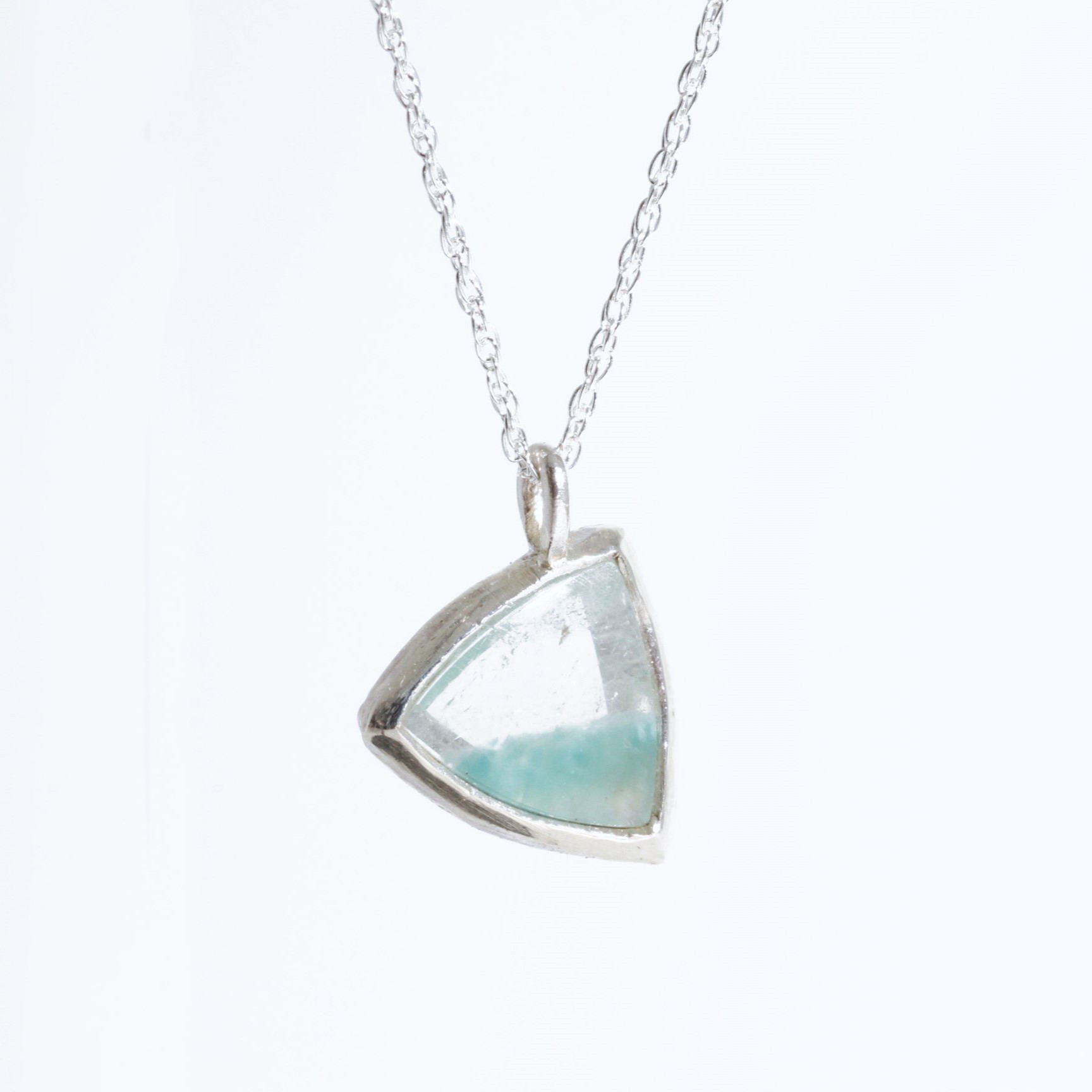 Trilliant necklace SV925／ギラライトインクォーツ