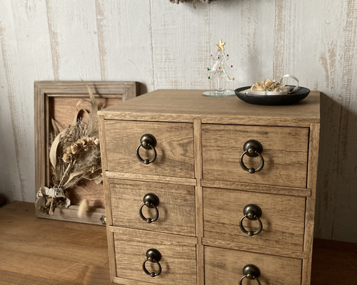 コンパクトな6杯抽斗 収納 チェスト・キャビネット 25nicco＋ 通販