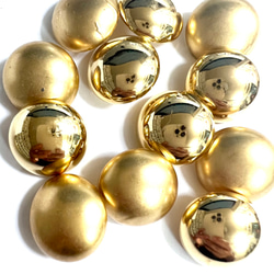 ドーム型ボタン　キラキラ　コロコロ丸い　ドームぼたん　ゴールドまたはシルバー 5枚目の画像