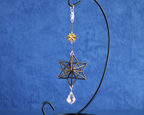 希少☆Stella～ 真鍮製六芒星ヒンメリのサンキャッチャー（高級