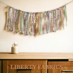 LIBERTY FABRICS ribbon garland リボンガーランド　リバティプリント 2枚目の画像