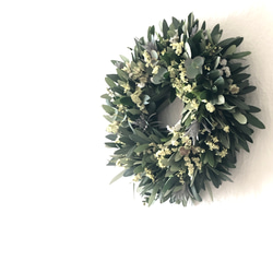 南天の実とヒカゲノカズラ 縁起物 /生花 しめ縄・しめ飾り watano mino