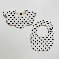 ハート柄のスタイ もくもくスタイ 丸いスタイ スタイ