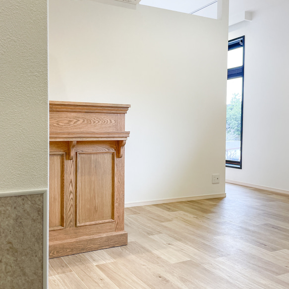 鍼灸院受付カウンター（W900オーク） アンティークウッドカウンター