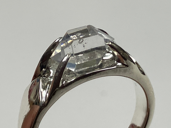 ハーキマーダイヤモンドリング　NO1  11〜12号サイズ記念日　誕生日　パワーストン　天然石　レディース　かわいい 9枚目の画像