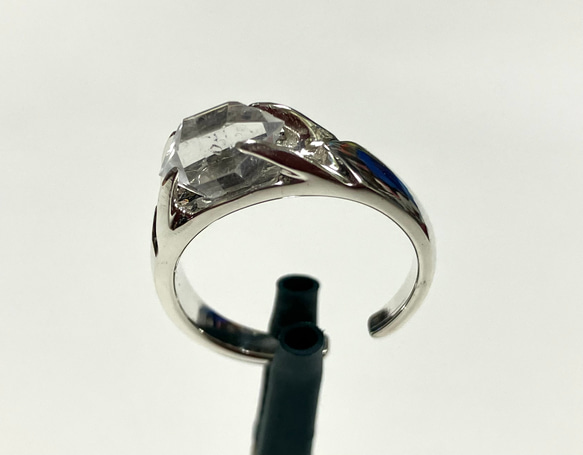 ハーキマーダイヤモンドリング　NO1  11〜12号サイズ記念日　誕生日　パワーストン　天然石　レディース　かわいい 2枚目の画像