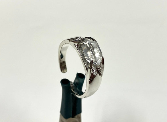 ハーキマーダイヤモンドリング　NO1  11〜12号サイズ記念日　誕生日　パワーストン　天然石　レディース　かわいい 14枚目の画像