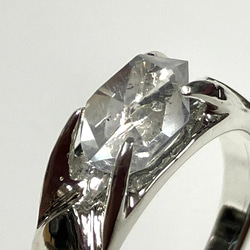 ハーキマーダイヤモンドリング　NO1  11〜12号サイズ記念日　誕生日　パワーストン　天然石　レディース　かわいい 3枚目の画像