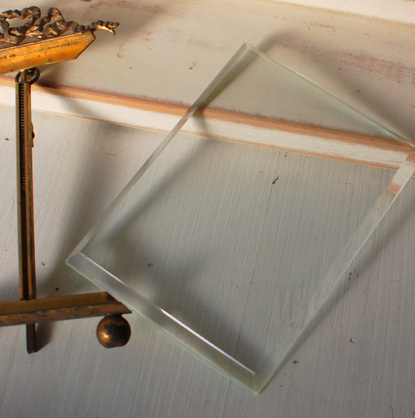アンティークガラスのフォトフレーム リボン 8枚目の画像