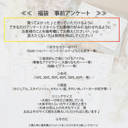 新春福袋2024年＊Creema限定福袋　お得なハッピーバッグ／ピアス・イアリング・リング等　アクセサリー計8点入り 3枚目の画像