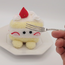 いちごのショートケーキちゃん(受注制作) 5枚目の画像