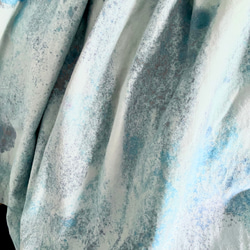 手染めコットンネルのふんわりスカート / Splash × gray 4枚目の画像