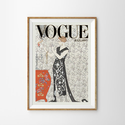 【最終値下げ】VOGUE アンティークポスター ポスター アートポスター 額付き 1959 広告＞ Vogue ヴォーグ ポスター ヴィンテージ アート