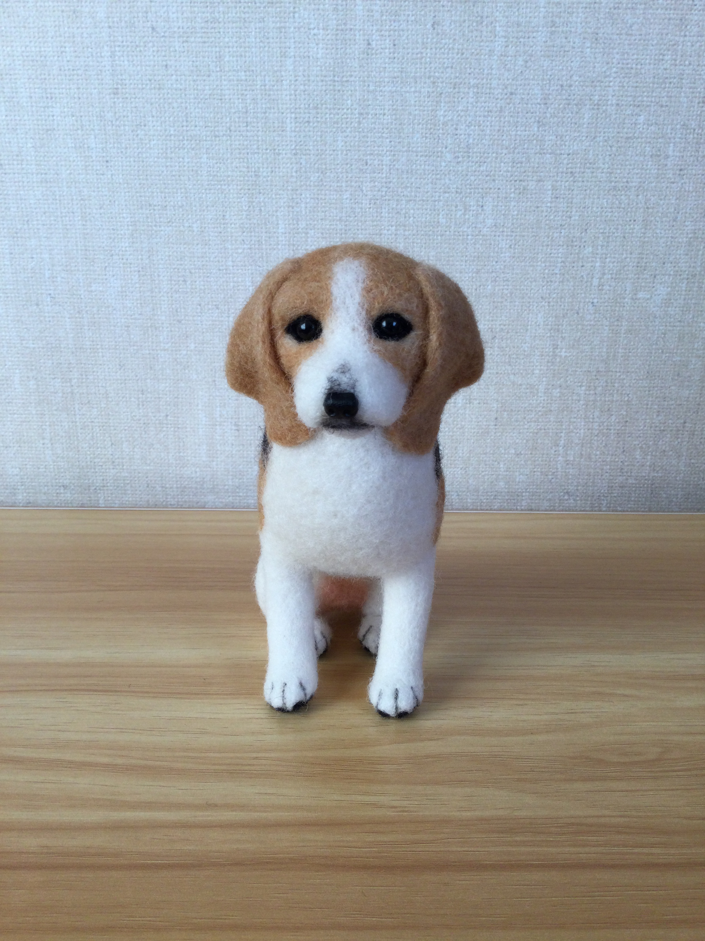 k*様 羊毛フェルト ビーグル わんちゃん 犬 デフォルメ 可愛い