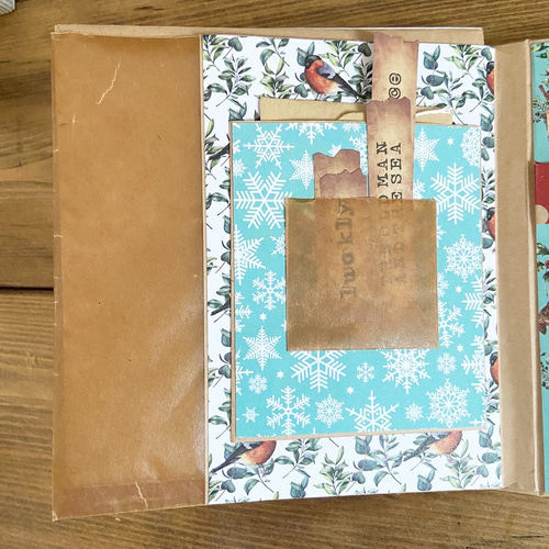 おすそ分けファイル クリスマス 中身 DIY Easy Christmas Mini Album