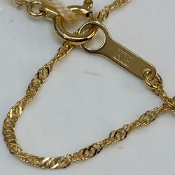 k18YG AU750 18金 イエローゴールド スクエア デザイン 50cm k18YG AU750 18金 イエローゴールド スクエア デザイン 50cm