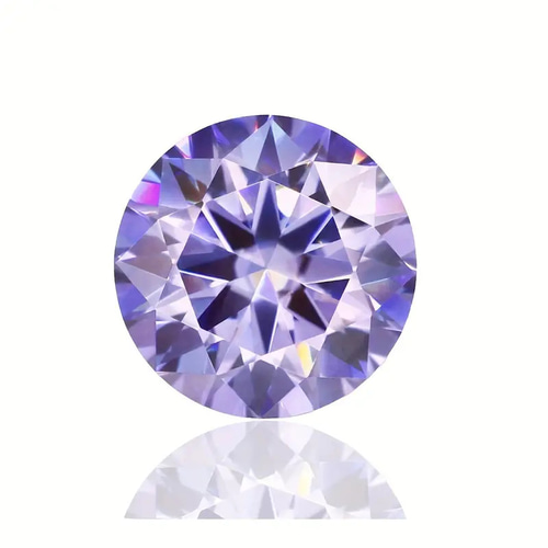 パープル モアサナイト 1.0ct ラウンド ブリリアントカット パープル モアサナイト 1.0ct ラウンド ブリリアントカット
