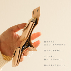 紙袋の形をモチーフにした 可愛い二つ折り財布 LF-016 ヌメ革ALL レザー財布 ミニ財布 ウォレット 革財布 12枚目の画像