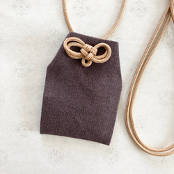 お守り袋 ミニサイズ ハーフリネン デコレクションズ 首かけタイプ