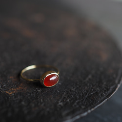 carnelian brass ring (nagorimomiji) 11枚目の画像