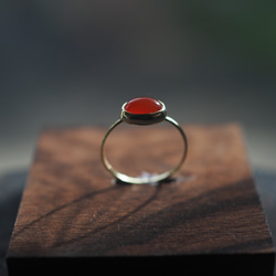 carnelian brass ring (nagorimomiji) 6枚目の画像