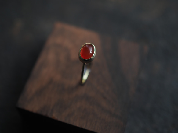 carnelian brass ring (nagorimomiji) 8枚目の画像