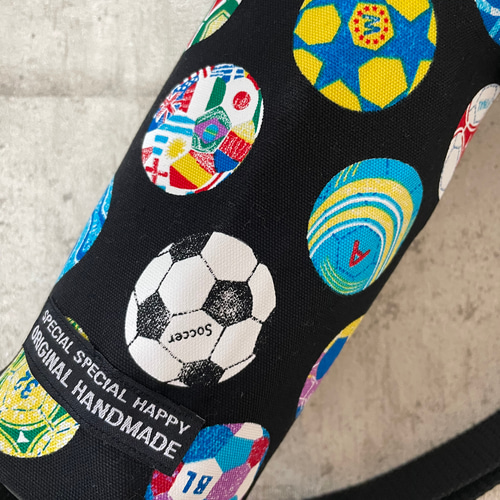 ハンドメイド　オーダー　水筒　カバー　サッカー ハンドメイドオーダー水筒カバーサッカー
