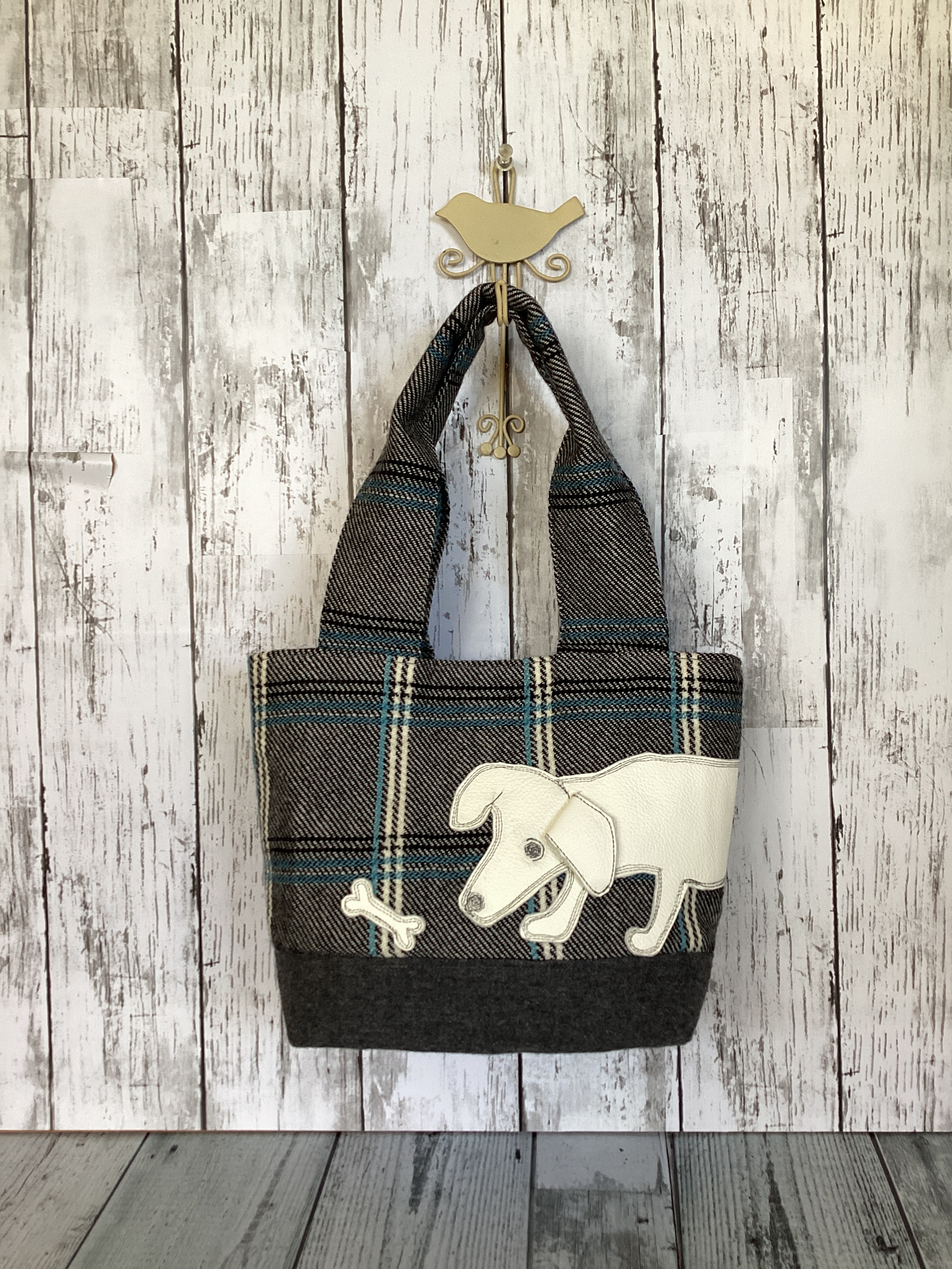 MARNI 青い犬モチーフトートバッグ MARNI 青い犬モチーフトートバッグ