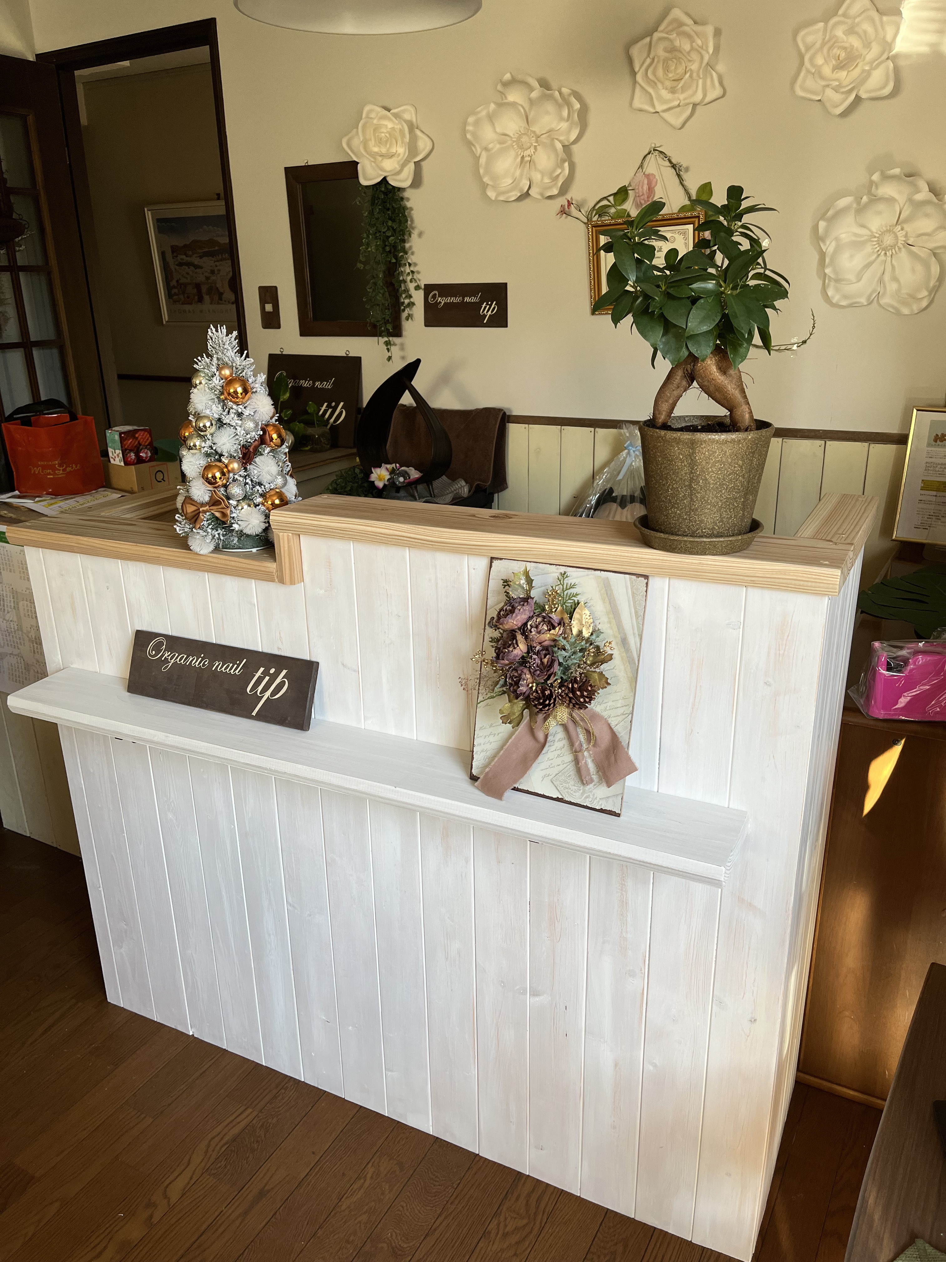 幅130 受付カウンター　　レジカウンター　エバーグリーン 54,900円